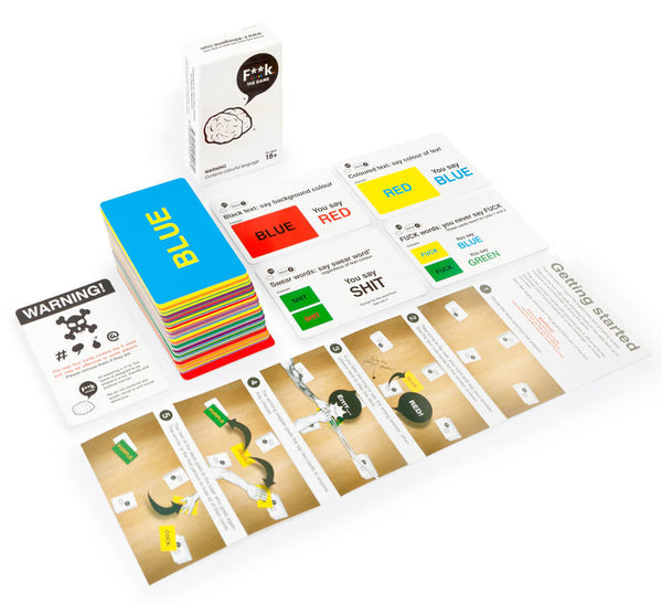 F**k. The Game cards and box
